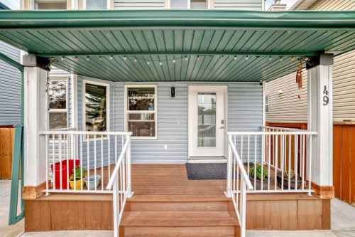 49 Taravista Way Ne, Calgary, AB - Outdoor With Deck Patio Veranda With Exterior