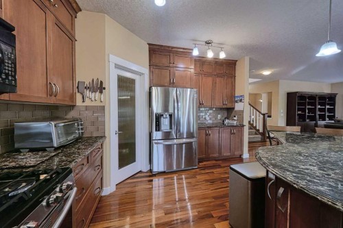 66 Crystal Green Drive, Okotoks, AB - Indoor Photo Showing Kitchen