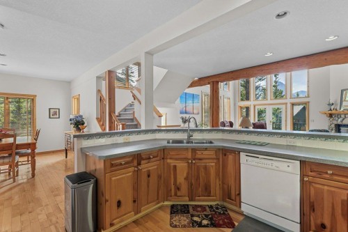 18 Juniper Ridge, Canmore, AB - Indoor Photo Showing Kitchen With Double Sink