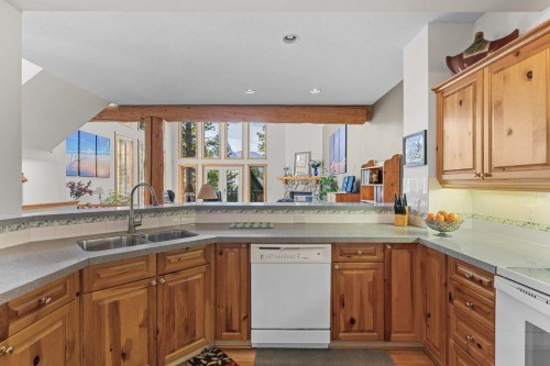 18 Juniper Ridge, Canmore, AB - Indoor Photo Showing Kitchen With Double Sink
