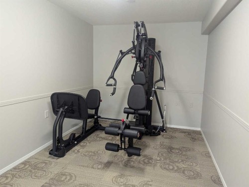 136-5000 Somervale Court Sw, Calgary, AB - Indoor Photo Showing Gym Room