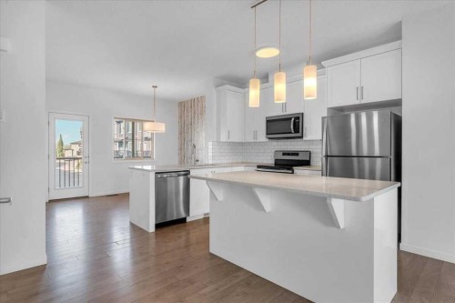 417 Legacy Boulevard Se, Calgary, AB - Indoor Photo Showing Kitchen With Stainless Steel Kitchen With Upgraded Kitchen