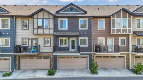 417 Legacy Boulevard Se, Calgary, AB - Outdoor With Balcony With Facade