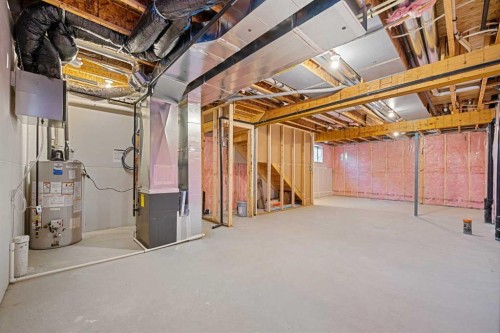 581 Baywater Manor Sw, Airdrie, AB - Indoor Photo Showing Basement