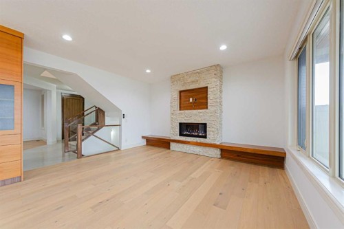 74 Chaparral Valley Square Se, Calgary, AB - Indoor With Fireplace