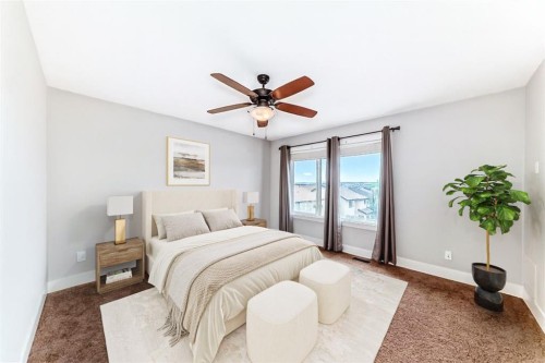 14 Heritage View, Cochrane, AB - Indoor Photo Showing Bedroom