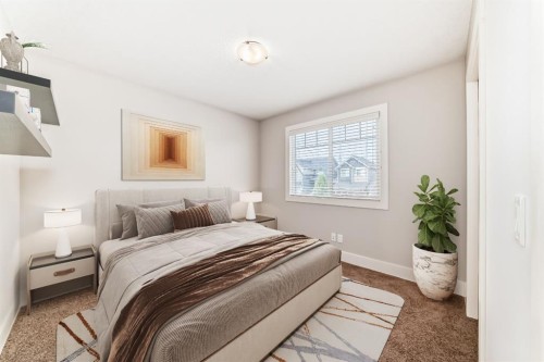 14 Heritage View, Cochrane, AB - Indoor Photo Showing Bedroom
