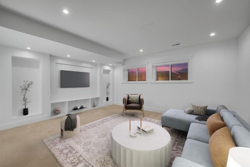 2640 28 Street Sw, Calgary, AB - Indoor Photo Showing Living Room