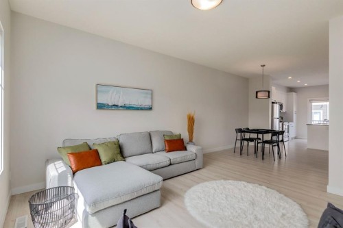536 Canals Crossing Sw, Airdrie, AB - Indoor Photo Showing Living Room