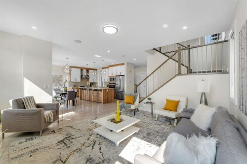 229 Walgrove Terrace Se, Calgary, AB - Indoor Photo Showing Living Room