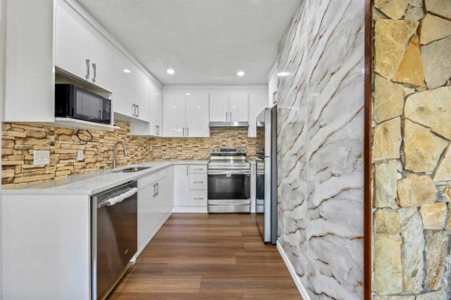 6419 28 Avenue Ne, Calgary, AB - Indoor Photo Showing Kitchen With Upgraded Kitchen