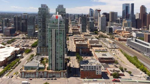 1505-433 11 Avenue Se, Calgary, AB - Outdoor With View