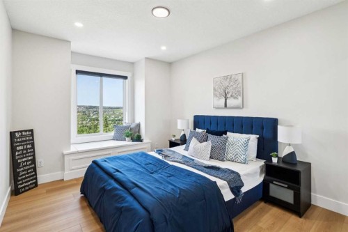 182 Panamount Road Nw, Calgary, AB - Indoor Photo Showing Bedroom