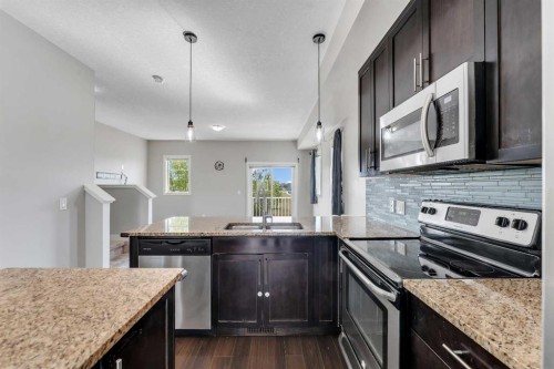 23 Redstone Circle Ne, Calgary, AB - Indoor Photo Showing Kitchen With Upgraded Kitchen