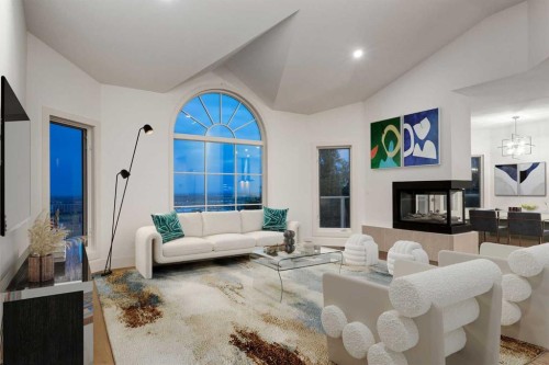 2964 Signal Hill Drive Sw, Calgary, AB - Indoor Photo Showing Living Room With Fireplace