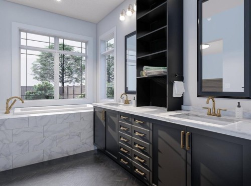 19 Clover Crescent, Beiseker, AB - Indoor Photo Showing Bathroom