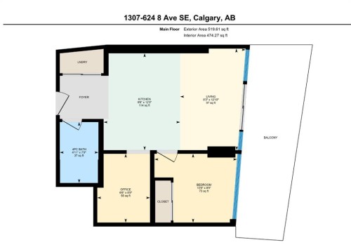 1307-624 8 Avenue Se, Calgary, AB - Other