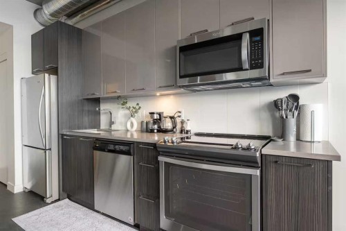 1307-624 8 Avenue Se, Calgary, AB - Indoor Photo Showing Kitchen