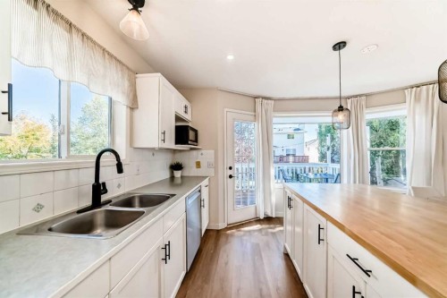 132 Hidden Valley Crescent Nw, Calgary, AB - Indoor Photo Showing Kitchen With Double Sink