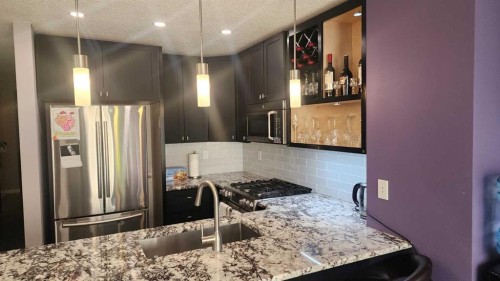 112 Martin Crossing Court Ne, Calgary, AB - Indoor Photo Showing Kitchen With Upgraded Kitchen