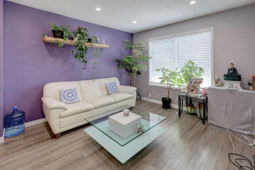 112 Martin Crossing Court Ne, Calgary, AB - Indoor Photo Showing Living Room