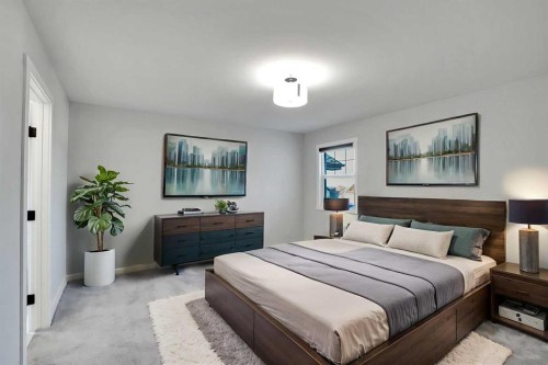 72 Panamount Manor Nw, Calgary, AB - Indoor Photo Showing Bedroom