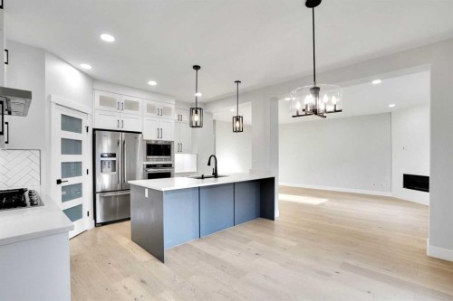 72 Panamount Manor Nw, Calgary, AB - Indoor Photo Showing Kitchen With Stainless Steel Kitchen With Upgraded Kitchen
