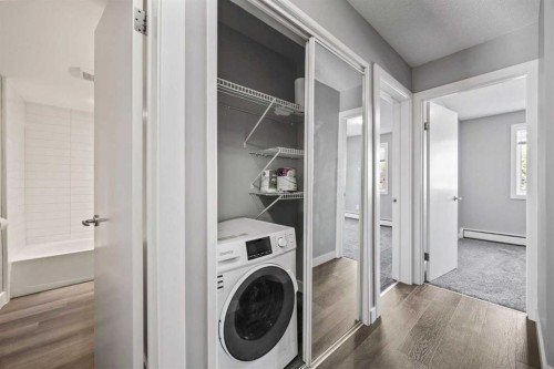 204-4455D Greenview Drive Ne, Calgary, AB - Indoor Photo Showing Laundry Room