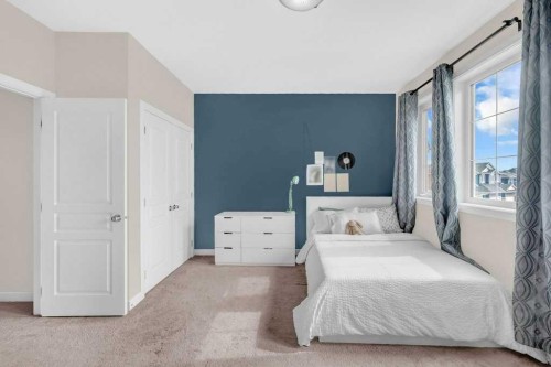 54 Redstone Mews Ne, Calgary, AB - Indoor Photo Showing Bedroom