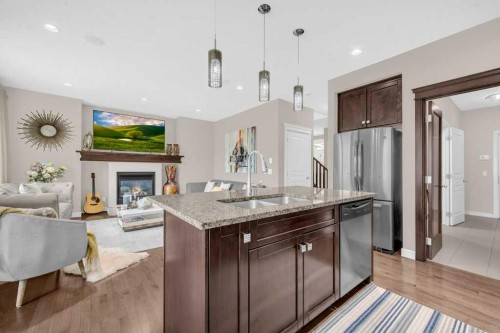 54 Redstone Mews Ne, Calgary, AB - Indoor Photo Showing Kitchen With Double Sink