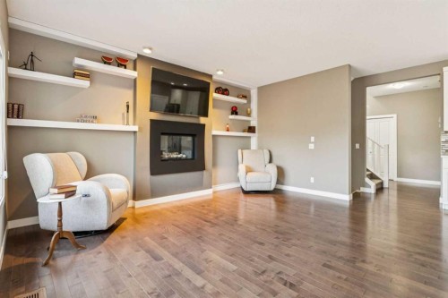42 Chaparral Valley Place Se, Calgary, AB - Indoor With Fireplace