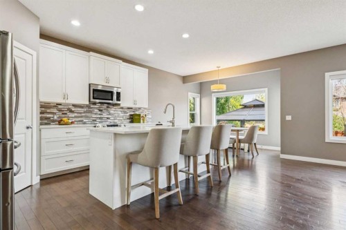 42 Chaparral Valley Place Se, Calgary, AB - Indoor Photo Showing Kitchen With Stainless Steel Kitchen With Upgraded Kitchen