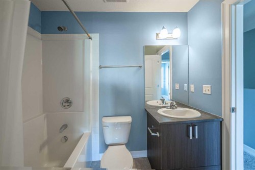 1218-121 Copperpond Common Se, Calgary, AB - Indoor Photo Showing Bathroom