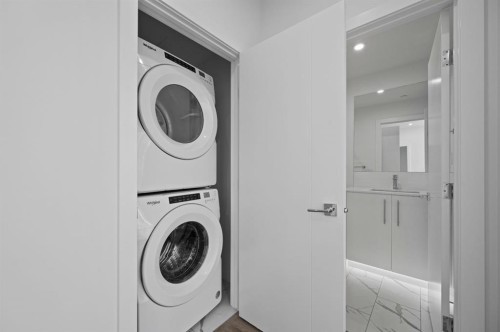 204-8370 Broadcast Avenue Sw, Calgary, AB - Indoor Photo Showing Laundry Room