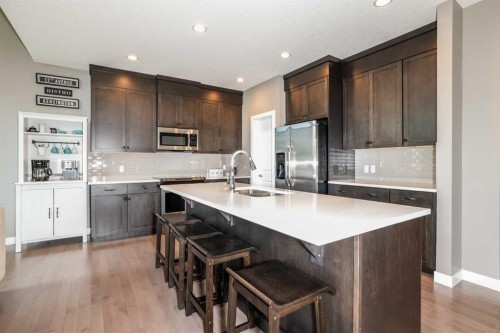 9 Walden Park Se, Calgary, AB - Indoor Photo Showing Kitchen With Stainless Steel Kitchen With Double Sink With Upgraded Kitchen