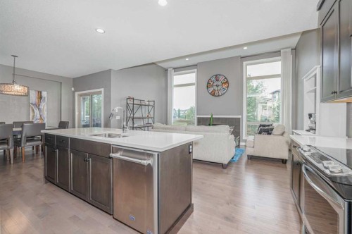 9 Walden Park Se, Calgary, AB - Indoor Photo Showing Kitchen With Upgraded Kitchen