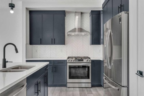 274 Howse Drive Ne, Calgary, AB - Indoor Photo Showing Kitchen With Double Sink With Upgraded Kitchen