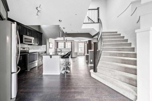 356 Auburn Crest Way Se, Calgary, AB - Indoor Photo Showing Kitchen With Stainless Steel Kitchen With Upgraded Kitchen