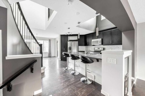 356 Auburn Crest Way Se, Calgary, AB - Indoor Photo Showing Kitchen With Upgraded Kitchen