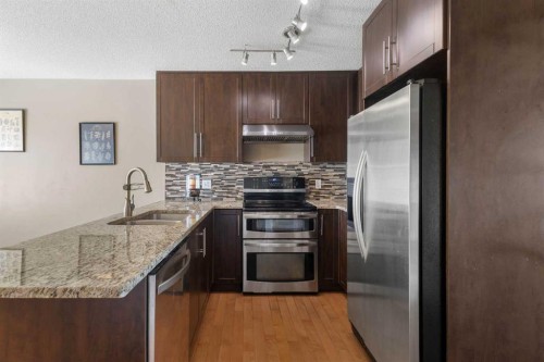 83 Harvest Oak Circle Ne, Calgary, AB - Indoor Photo Showing Kitchen With Stainless Steel Kitchen With Double Sink With Upgraded Kitchen