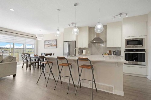 89 Sage Bluff Rise Nw, Calgary, AB - Indoor Photo Showing Kitchen With Stainless Steel Kitchen With Upgraded Kitchen