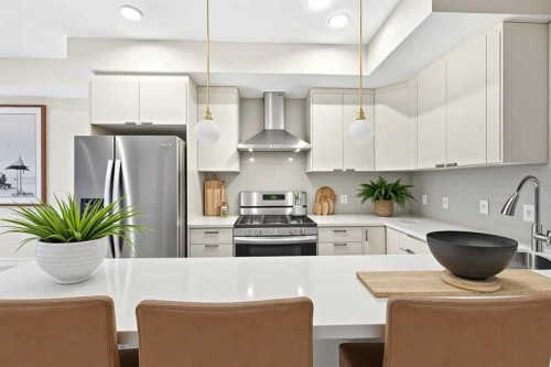 89 Sage Bluff Rise Nw, Calgary, AB - Indoor Photo Showing Kitchen With Stainless Steel Kitchen With Upgraded Kitchen