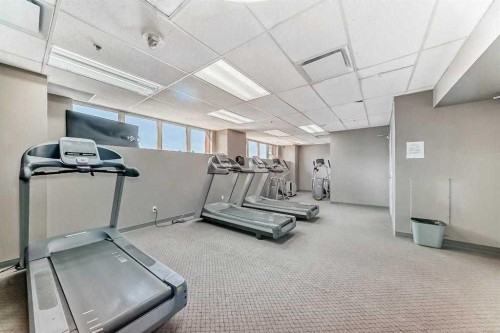 515-1053 10 Street Sw, Calgary, AB - Indoor Photo Showing Gym Room