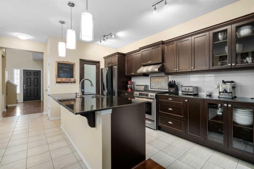 80 Legacy Crescent Se, Calgary, AB - Indoor Photo Showing Kitchen With Stainless Steel Kitchen With Upgraded Kitchen
