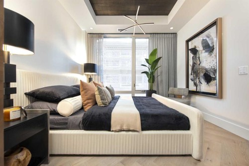 308-4180 Kovitz Avenue Nw, Calgary, AB - Indoor Photo Showing Bedroom