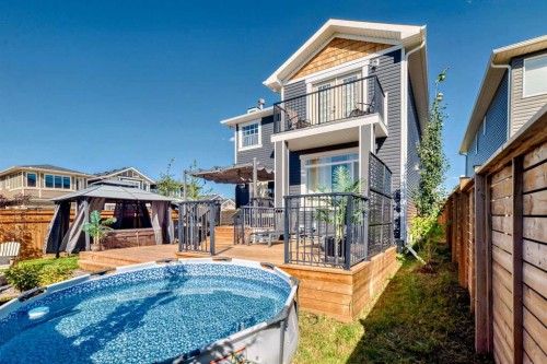 6 Emberside Green, Cochrane, AB - Outdoor With Deck Patio Veranda