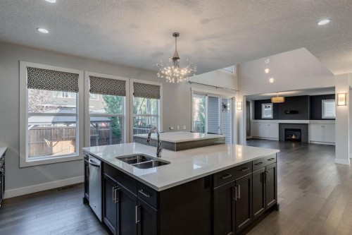 427 Canals Boulevard Sw, Airdrie, AB - Indoor Photo Showing Kitchen With Double Sink