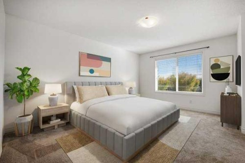 345 Prestwick Terrace Se, Calgary, AB - Indoor Photo Showing Bedroom