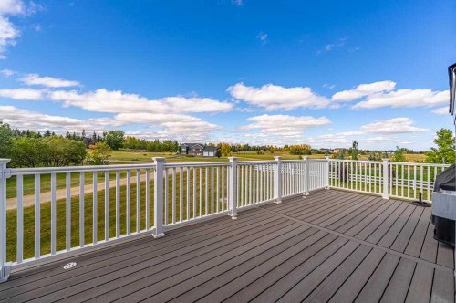 88 Sharp Hill Drive, Rural Rocky View County, AB - Outdoor With Deck Patio Veranda With View