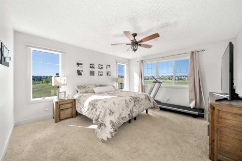 49 Marquis Grove Se, Calgary, AB - Indoor Photo Showing Bedroom